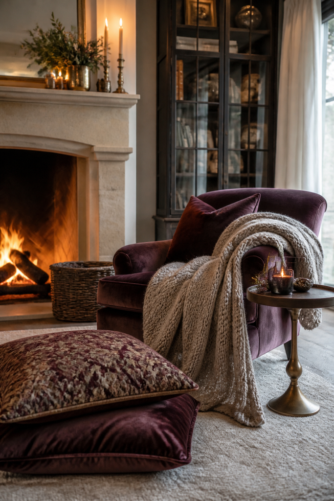 Cozy Fireplace Lounge Area