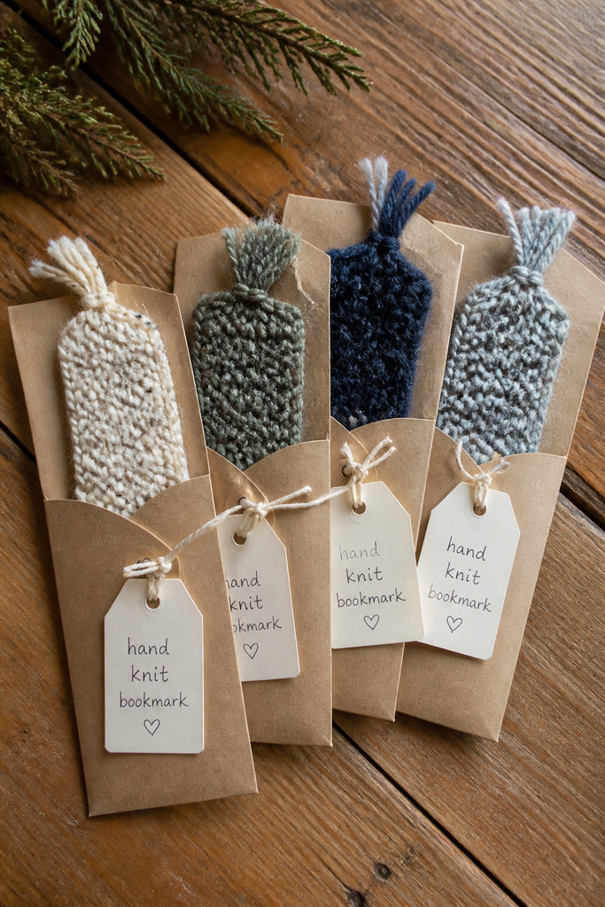 Cozy Knit Bookmark Favors