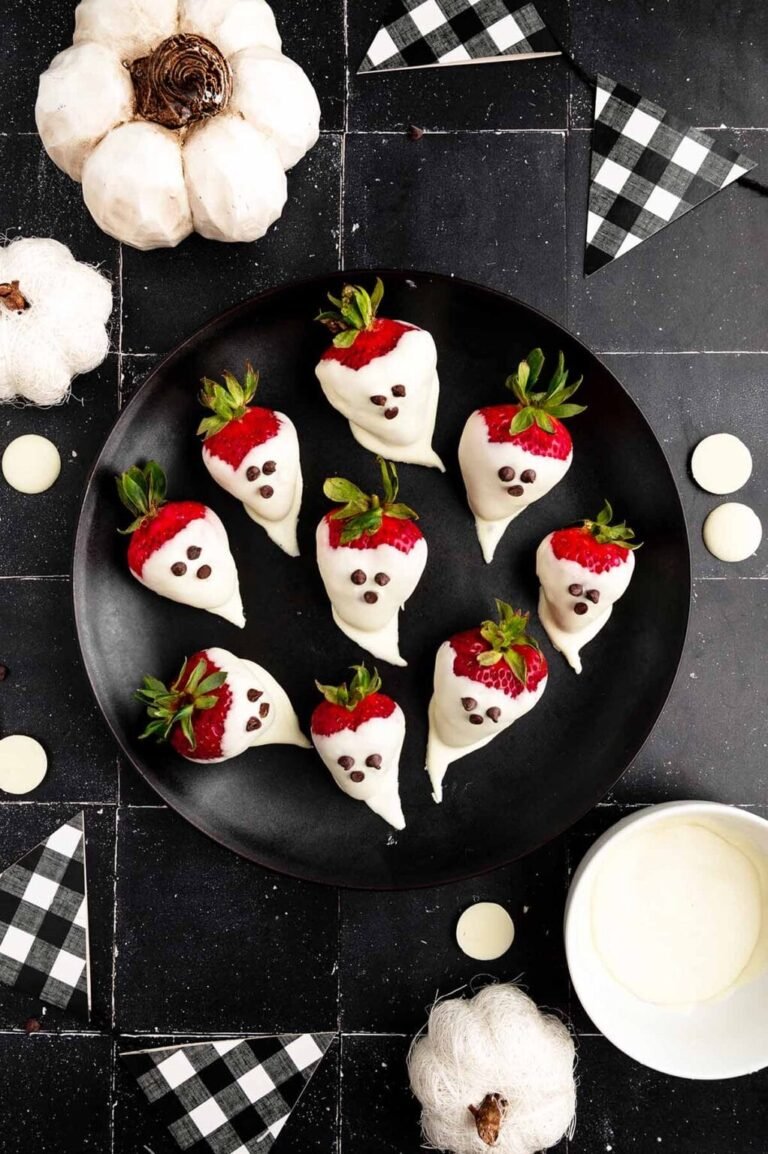 Ghost Strawberry Bites