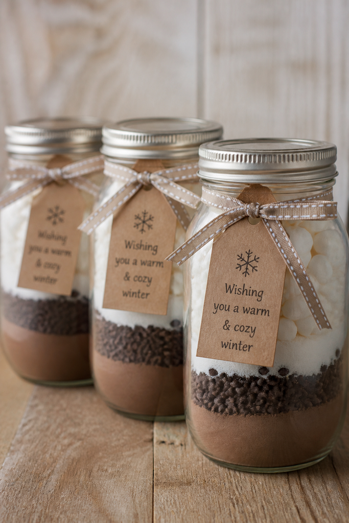Hot Cocoa Mix Favor Jars