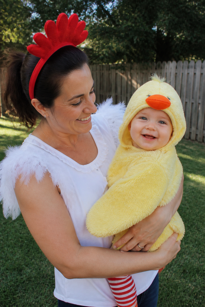 Mama Hen and Baby Chick