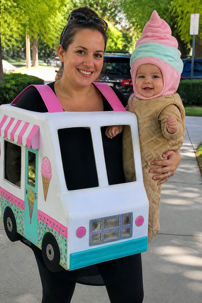 Mama Ice Cream Truck and Baby Ice Cream Cone