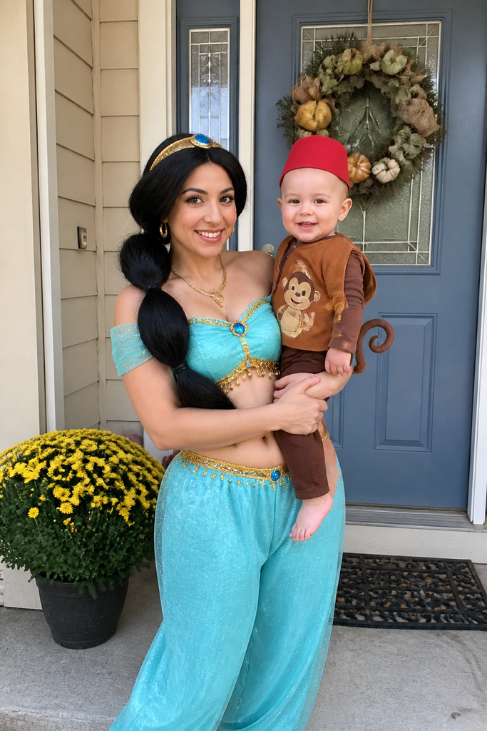 Mama Jasmine and Baby Abu