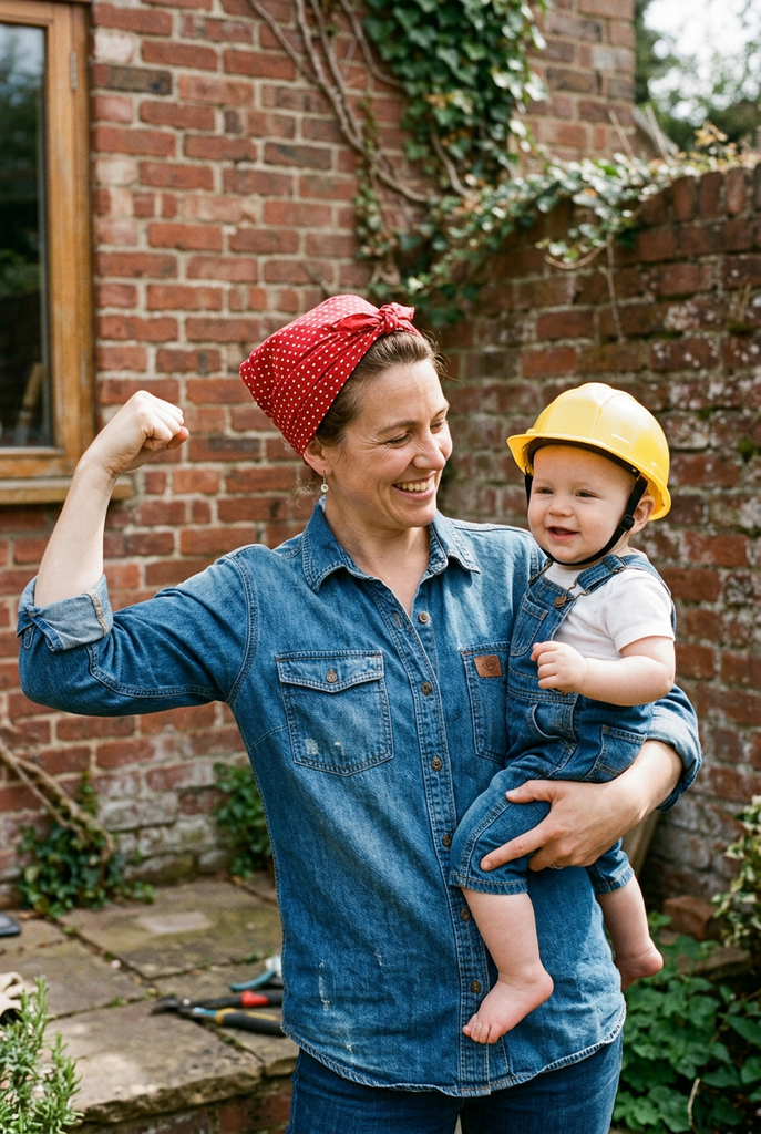 Mama Rosie the Riveter and Baby Union Member