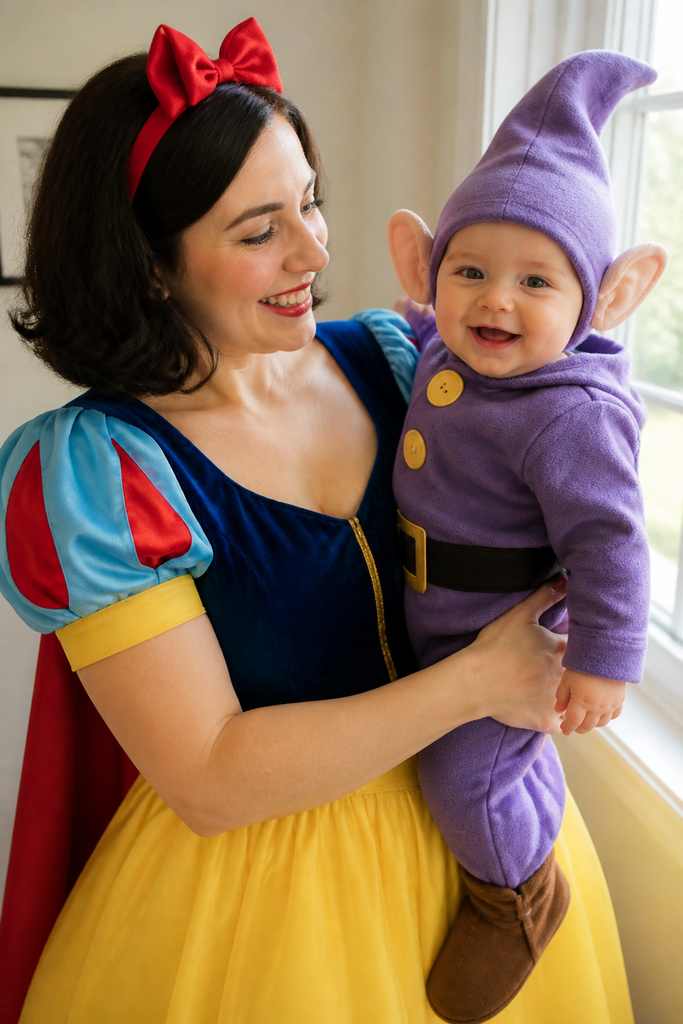 Mama Snow White and Baby Dopey