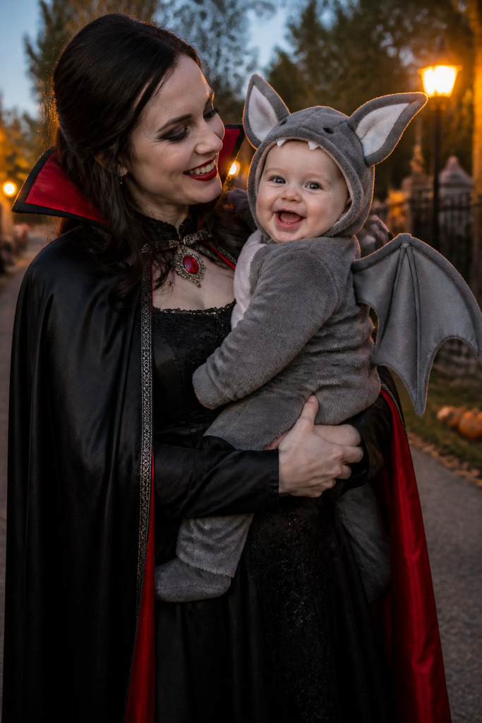 Mama Vampire and Baby Bat