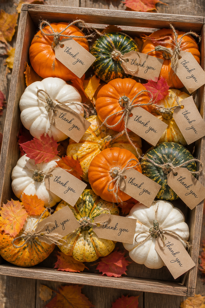 Mini Pumpkin Party Favors