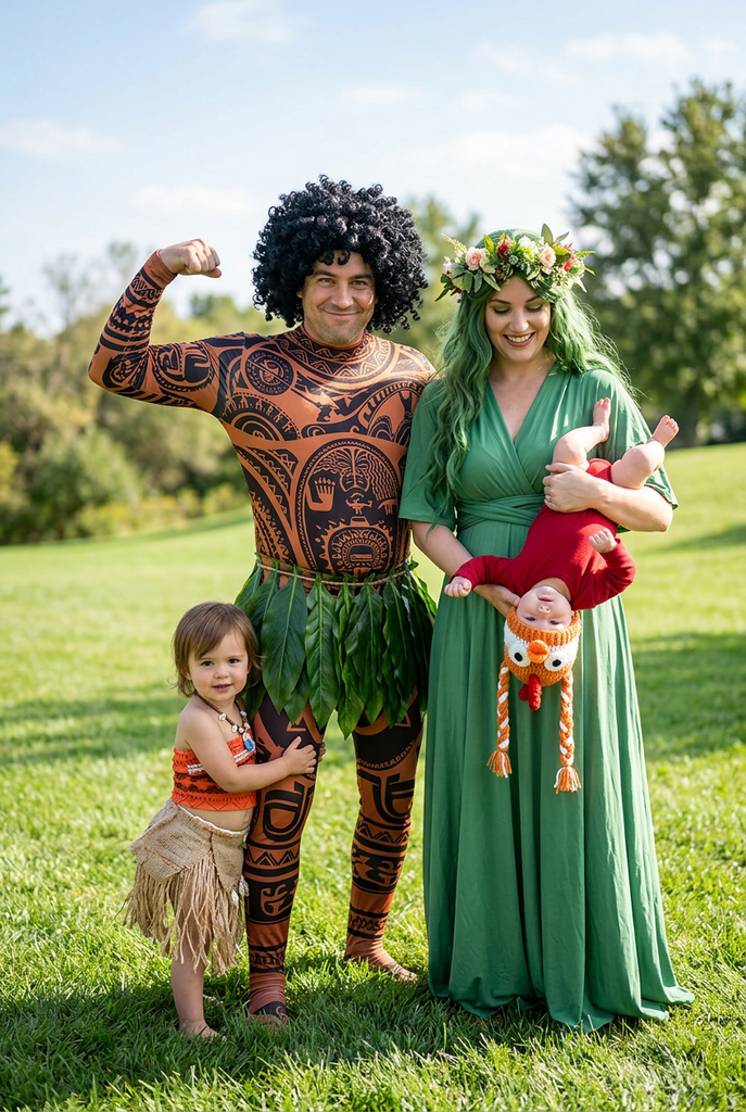 Moana Family Costume