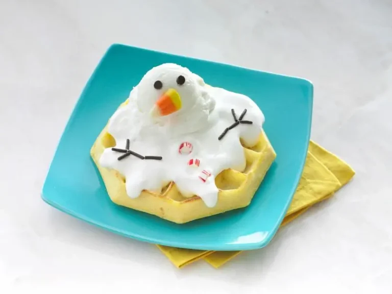 Snowman waffles