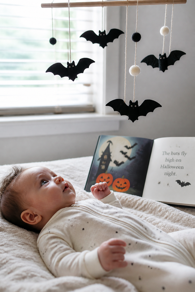 Spooky Book and Bat Mobile Photo