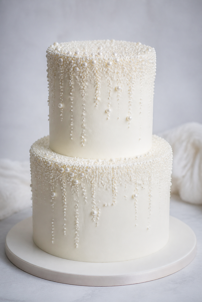 Tiered Winter White Cake