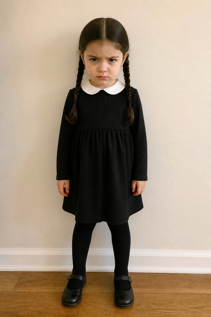 Toddler Girl Wednesday Addams Costume