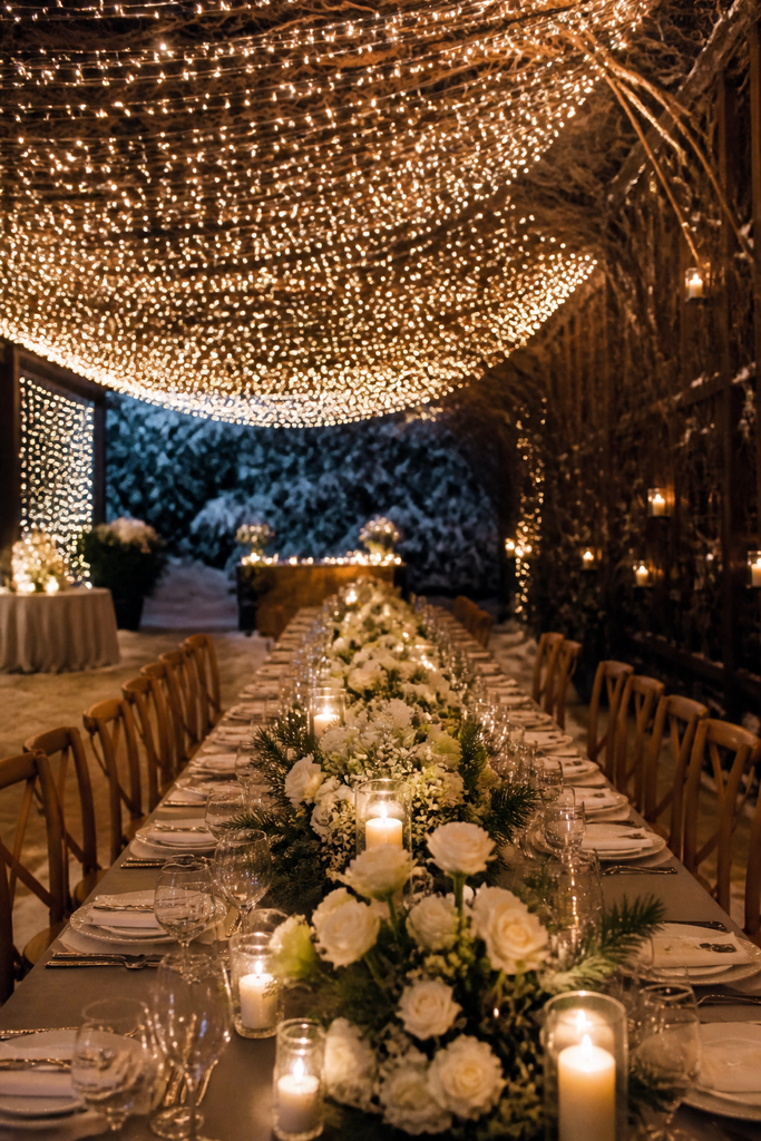 Twinkle Light Canopy Ceiling